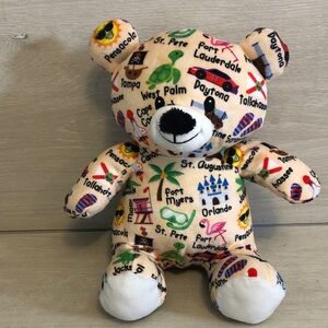 Florida Plushology Plush bear pictures of cities and Icon landmarks Collectible
